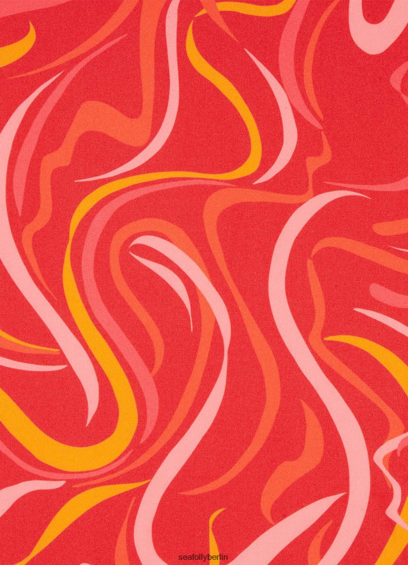 Badebekleidung Seafolly Vortici Stehkragen, einteilig Kirsche Frauen 6RVZTV141