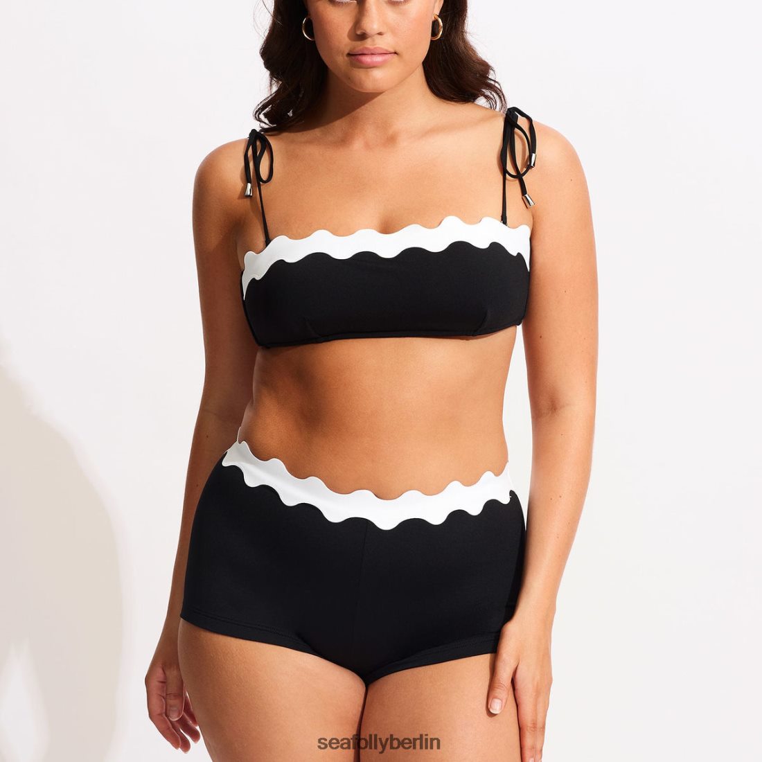 Badebekleidung Seafolly Gia Rac Bustier Bandeau Schwarz Frauen 6RVZTV566