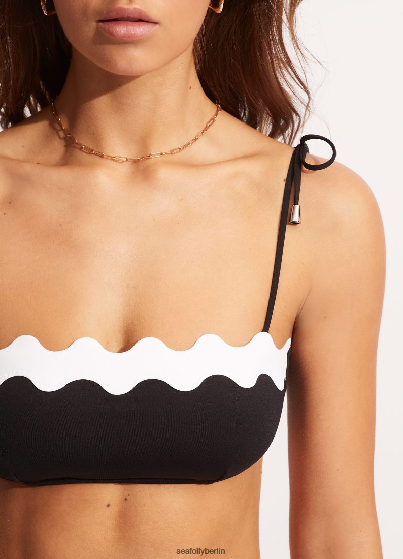 Badebekleidung Seafolly Gia Rac Bustier Bandeau Schwarz Frauen 6RVZTV566