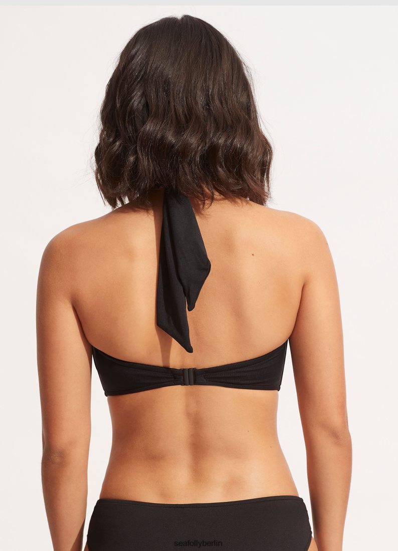 Badebekleidung Seafolly kollektives Neckholder-Bandeau Schwarz Frauen 6RVZTV192
