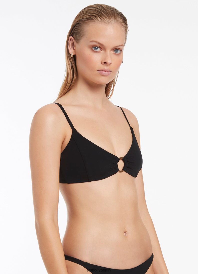 Badebekleidung Seafolly Bralette mit Jetset-Besatz Schwarz Frauen 6RVZTV405
