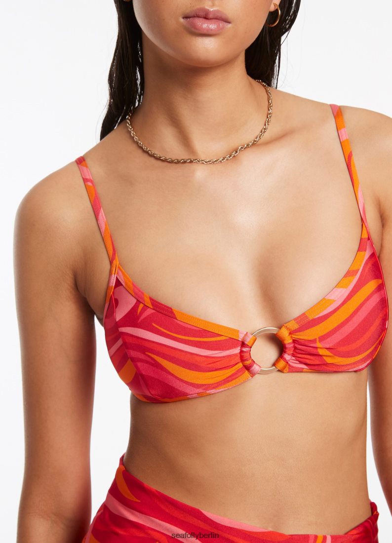 Badebekleidung Seafolly Bralette mit Vortici-Besatz Kirsche Frauen 6RVZTV558