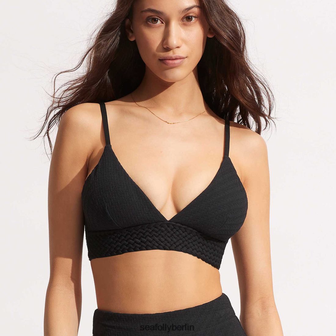 Badebekleidung Seafolly Bralette mit Weidenband Schwarz Frauen 6RVZTV367