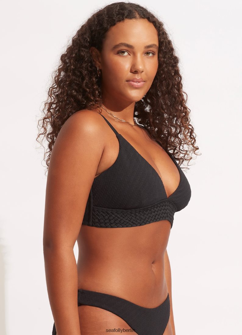 Badebekleidung Seafolly Bralette mit Weidenband Schwarz Frauen 6RVZTV367