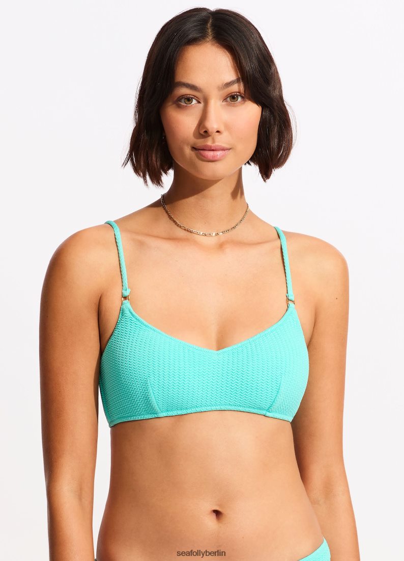 Badebekleidung Seafolly Meerestauch-Bralette Arubablau Frauen 6RVZTV337