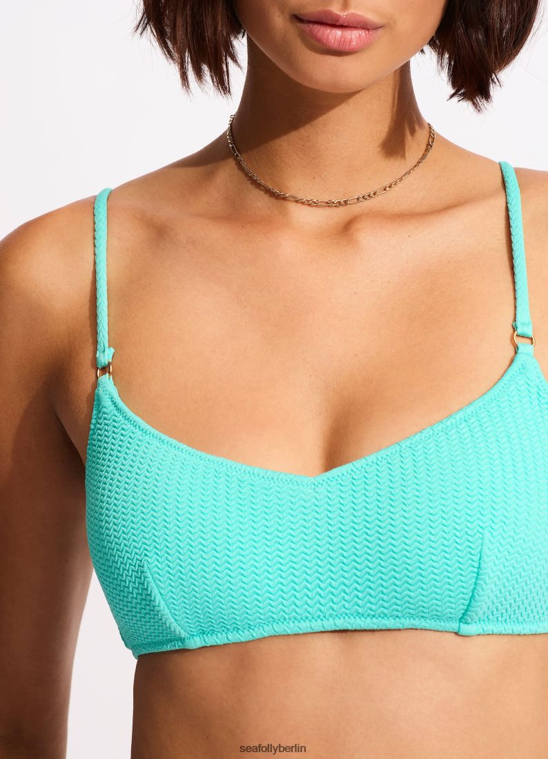 Badebekleidung Seafolly Meerestauch-Bralette Arubablau Frauen 6RVZTV337