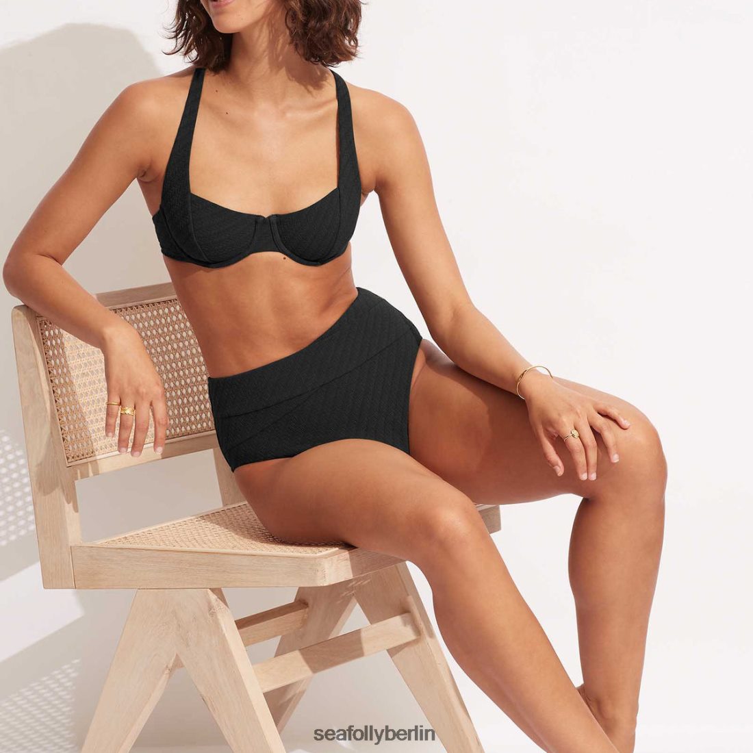 Badebekleidung Seafolly Weiden-Bügel-BH Schwarz Frauen 6RVZTV443