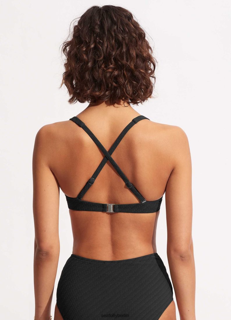 Badebekleidung Seafolly Weiden-Bügel-BH Schwarz Frauen 6RVZTV443