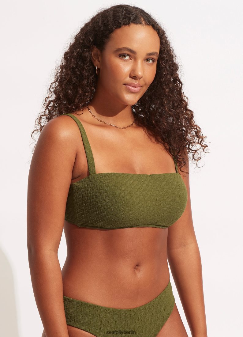 Badebekleidung Seafolly Weiden-Tank-BH Avocado Frauen 6RVZTV230