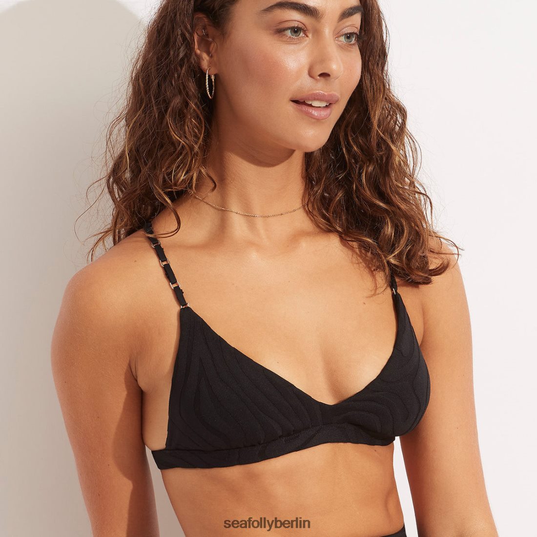 Badebekleidung Seafolly fester Tri-BH der zweiten Welle Schwarz Frauen 6RVZTV612