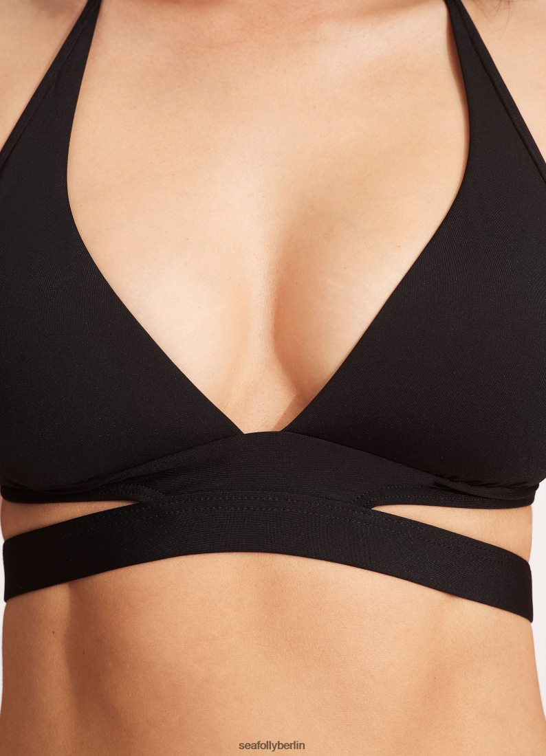 Badebekleidung Seafolly kollektiver Neckholder-BH Schwarz Frauen 6RVZTV201
