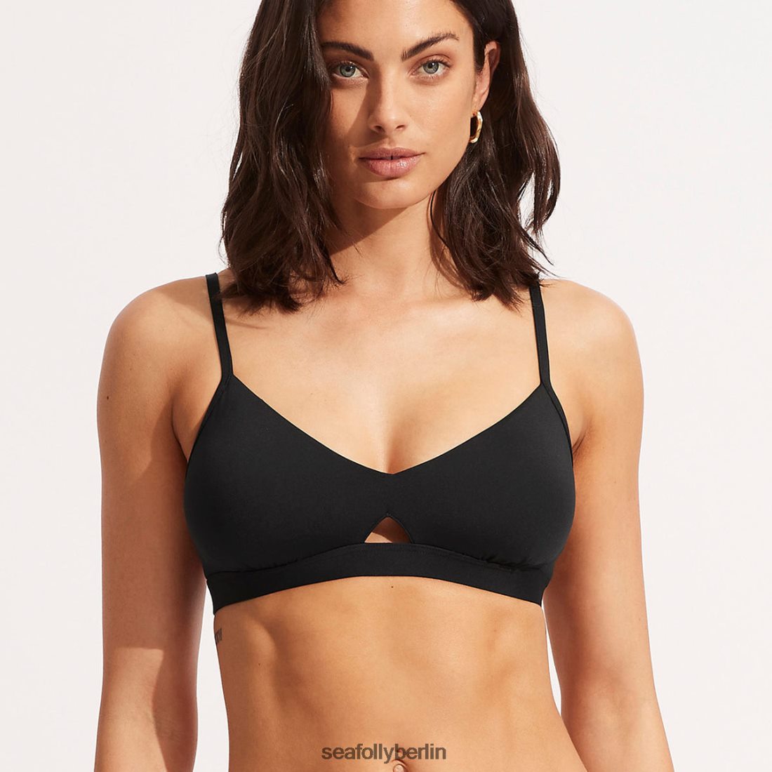 Badebekleidung Seafolly kollektives Hybrid-Bralette Schwarz Frauen 6RVZTV196