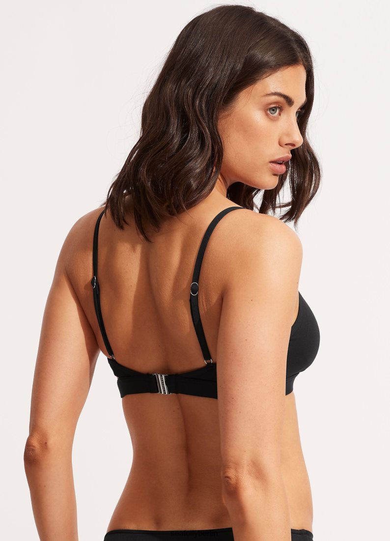 Badebekleidung Seafolly kollektives Hybrid-Bralette Schwarz Frauen 6RVZTV196
