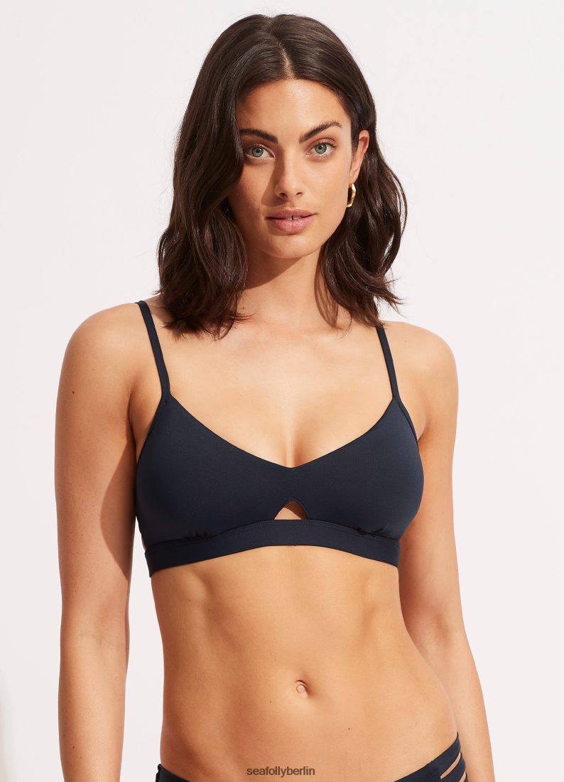 Badebekleidung Seafolly kollektives Hybrid-Bralette echte Marine Frauen 6RVZTV215