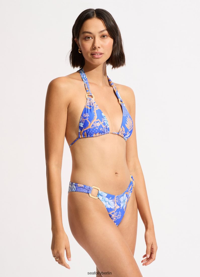 Badebekleidung Seafolly Eden Slide Triangel-Bikinioberteil azurblau Frauen 6RVZTV169