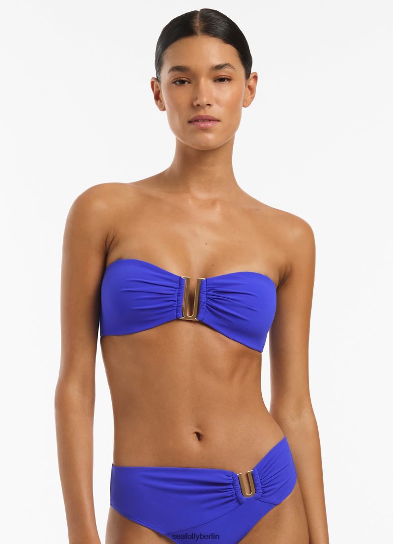 Badebekleidung Seafolly Jetset-Bandeau-Bikinioberteil Saphir Frauen 6RVZTV520