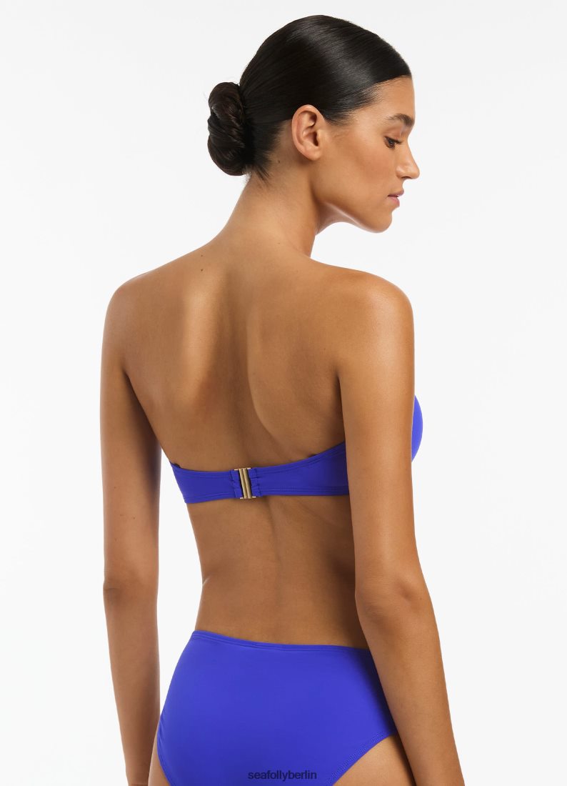 Badebekleidung Seafolly Jetset-Bandeau-Bikinioberteil Saphir Frauen 6RVZTV520