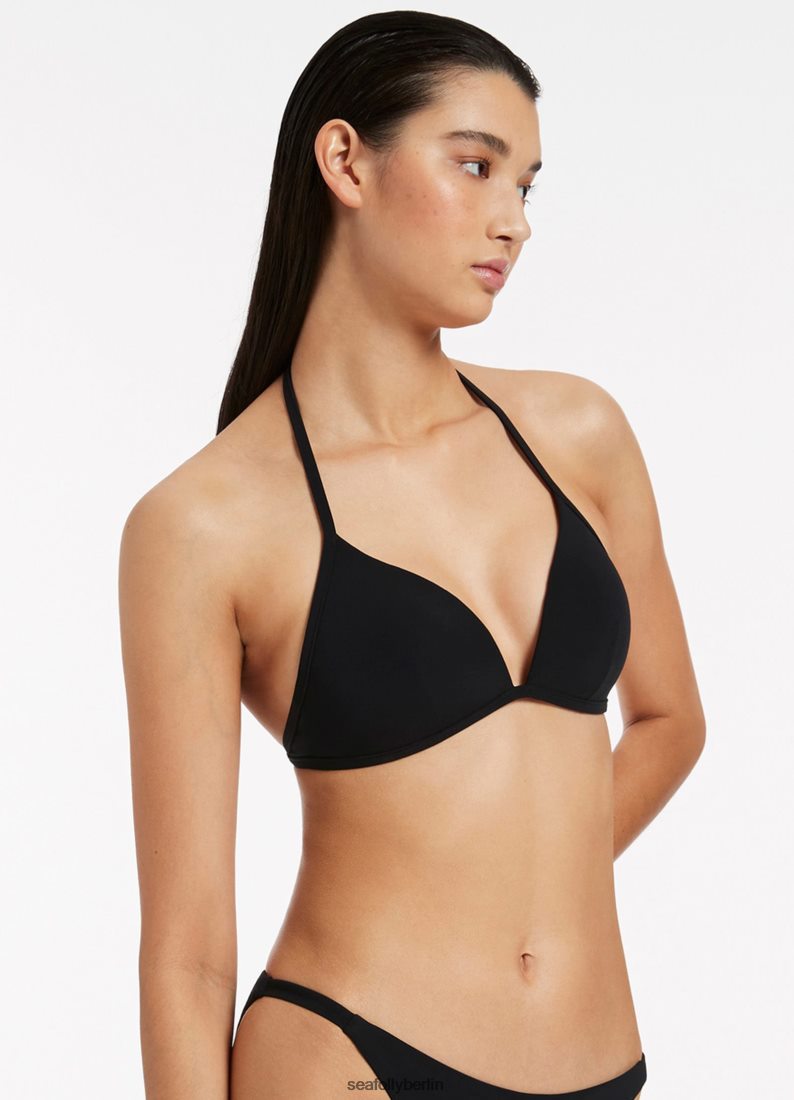 Badebekleidung Seafolly Triangel-Bikinioberteil in Jetset-Form Schwarz Frauen 6RVZTV346