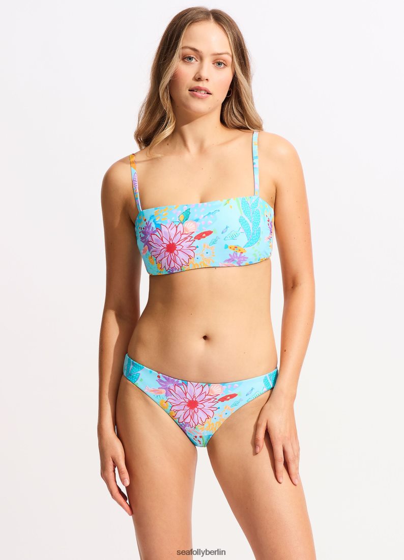 Badebekleidung Seafolly Under the Sea DD Tank-Bikinioberteil blauer Nebel Frauen 6RVZTV307