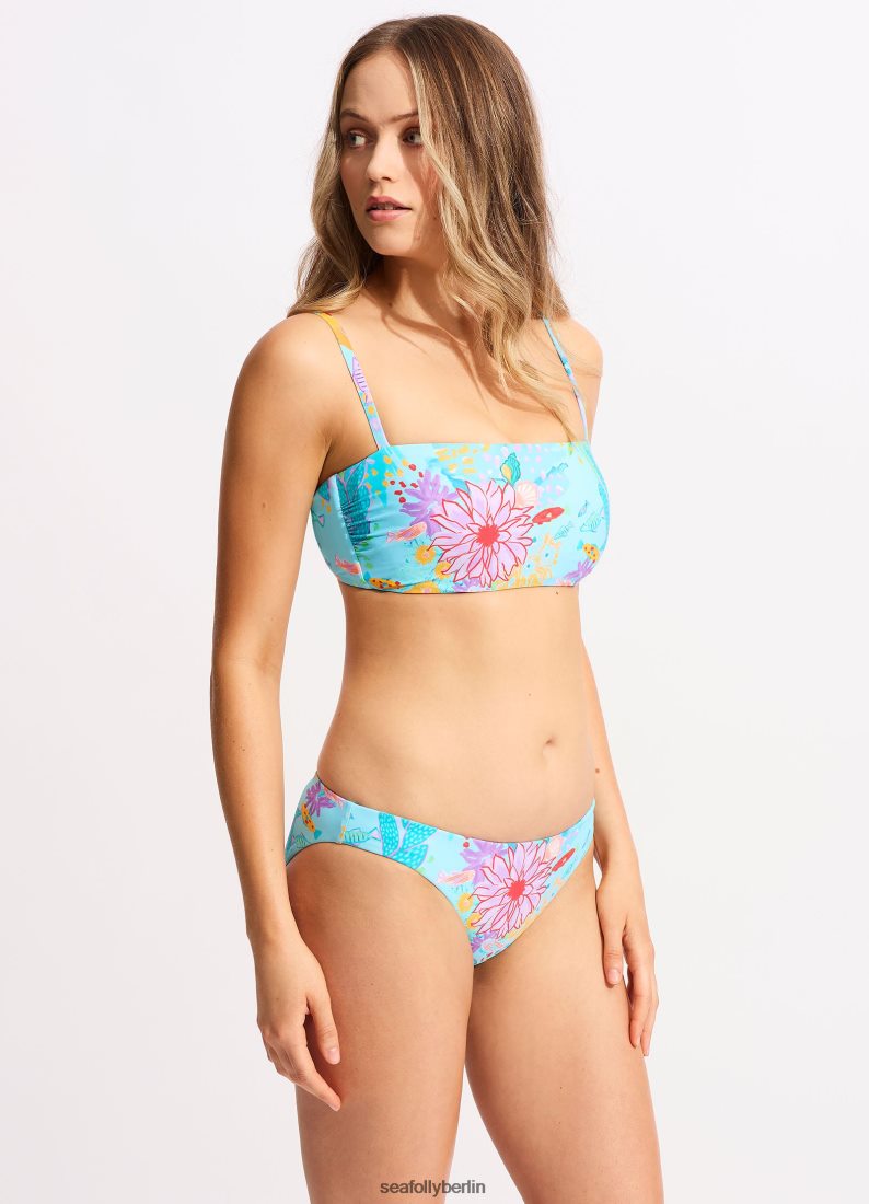 Badebekleidung Seafolly Under the Sea DD Tank-Bikinioberteil blauer Nebel Frauen 6RVZTV307