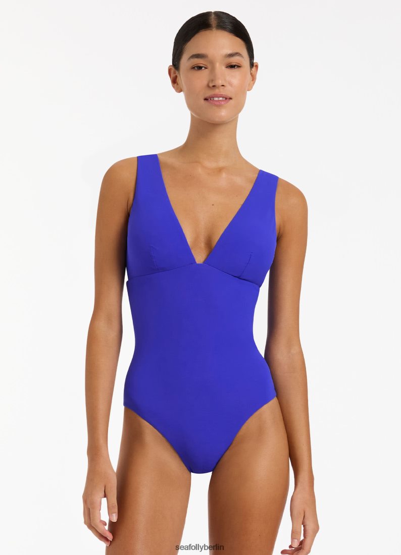 Badebekleidung Seafolly Jetset einteilig eintauchen Saphir Frauen 6RVZTV58