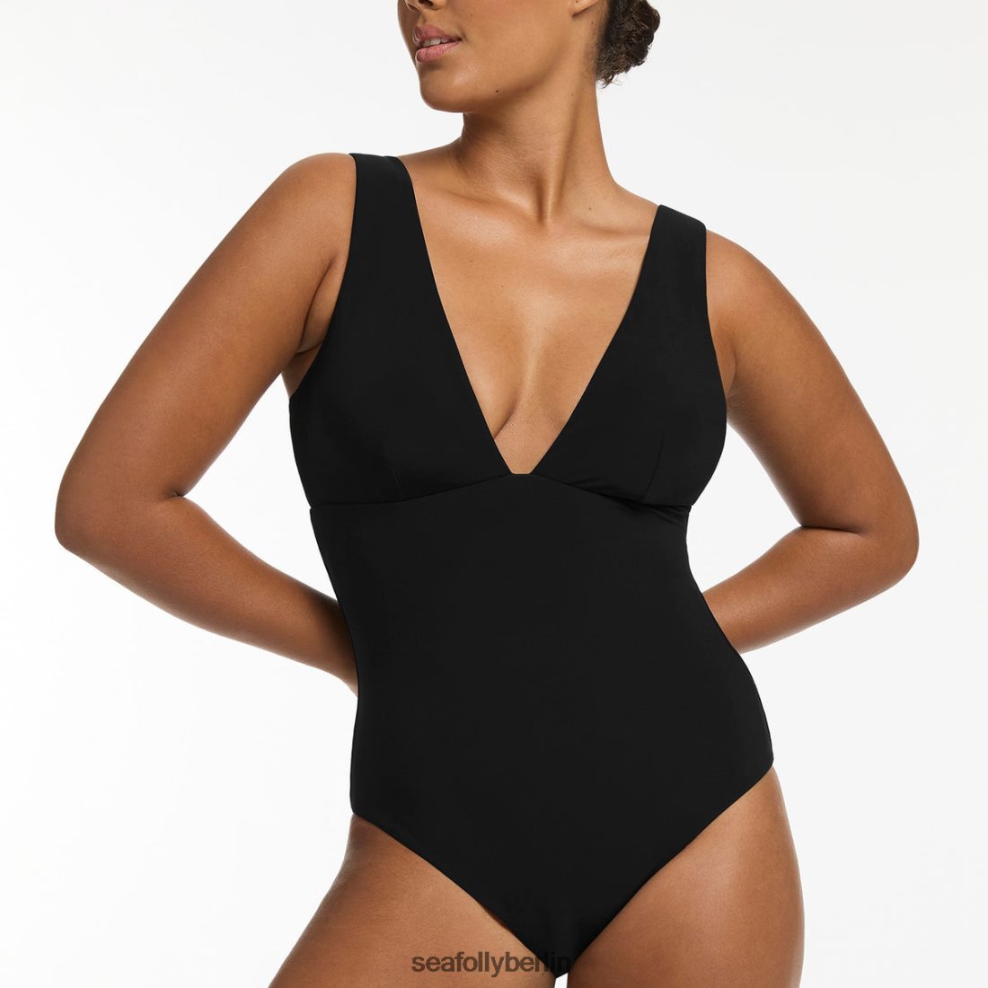 Badebekleidung Seafolly Jetset einteilig eintauchen Schwarz Frauen 6RVZTV25