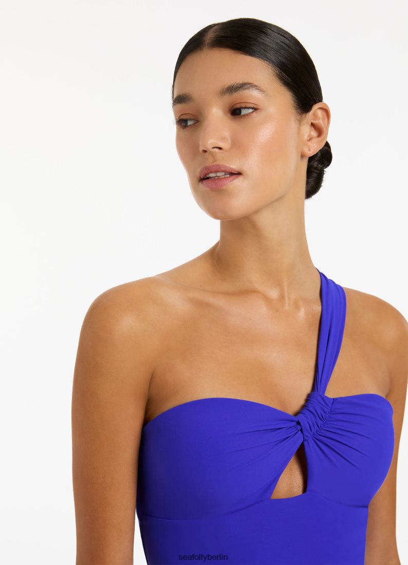 Badebekleidung Seafolly Jetset rafft eine Schulter einteilig zusammen Saphir Frauen 6RVZTV148