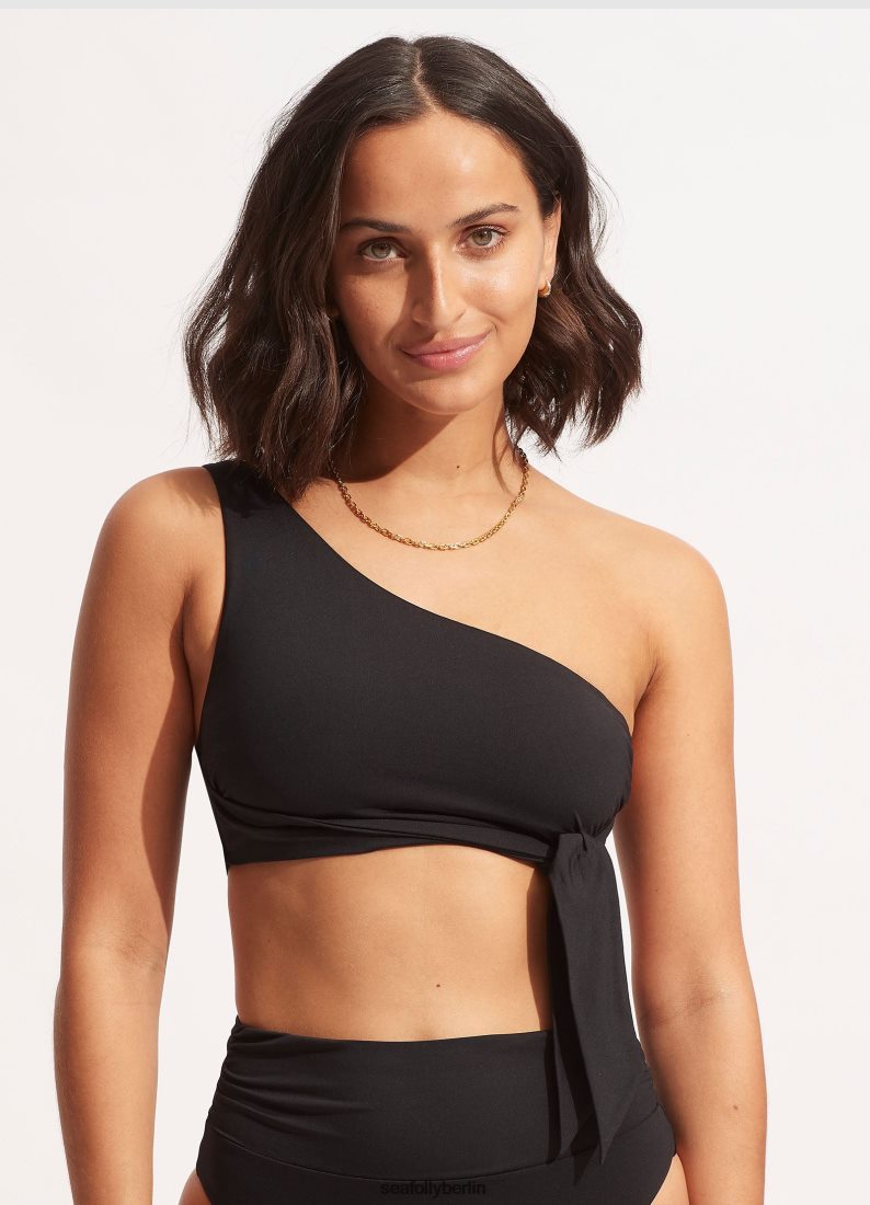 Badebekleidung Seafolly Kollektives One-Shoulder-Top Schwarz Frauen 6RVZTV207