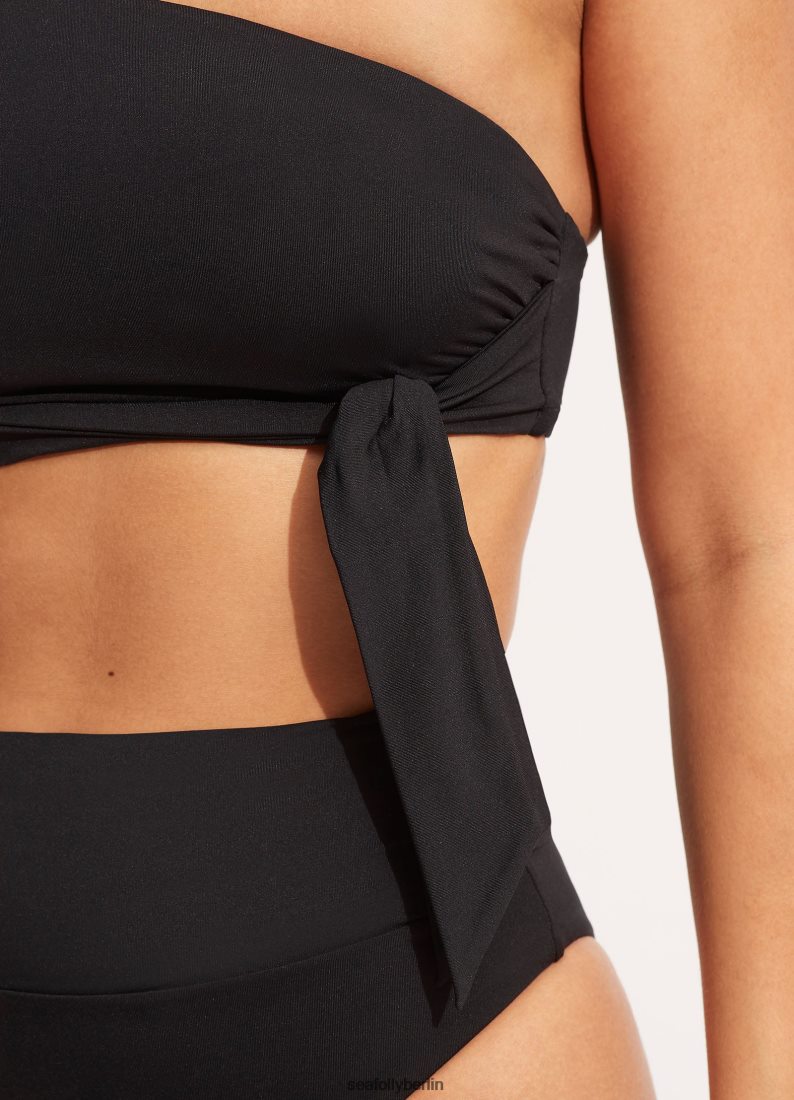 Badebekleidung Seafolly Kollektives One-Shoulder-Top Schwarz Frauen 6RVZTV207