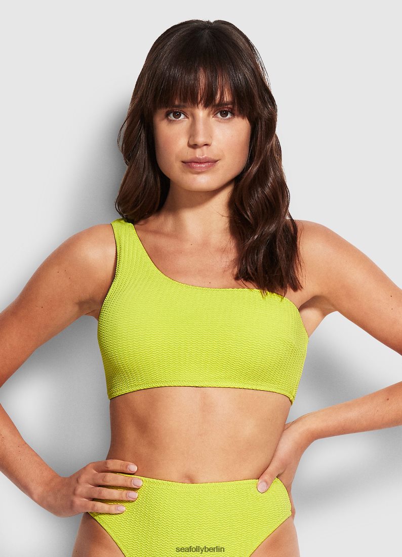 Badebekleidung Seafolly Sea Dive One-Shoulder-Oberteil Wilde Linde Frauen 6RVZTV613