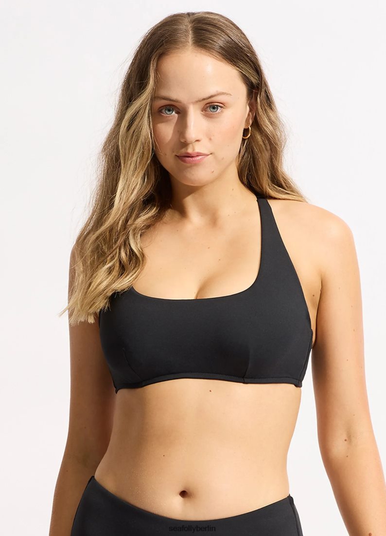 Badebekleidung Seafolly Collective DD Neckholder-Top mit U-Ausschnitt Schwarz Frauen 6RVZTV231