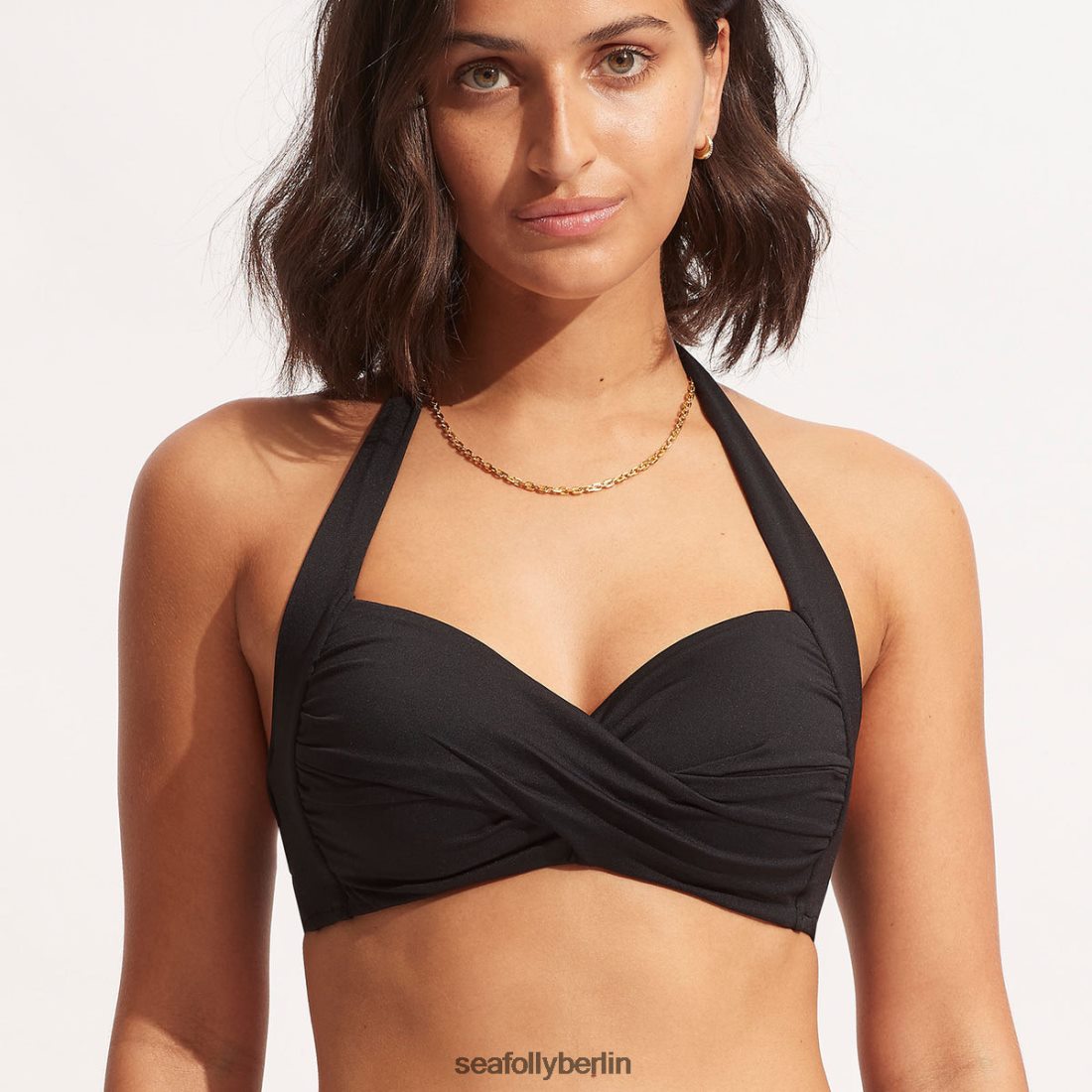 Badebekleidung Seafolly Collective Twist Soft-Cup-Halfter Schwarz Frauen 6RVZTV202