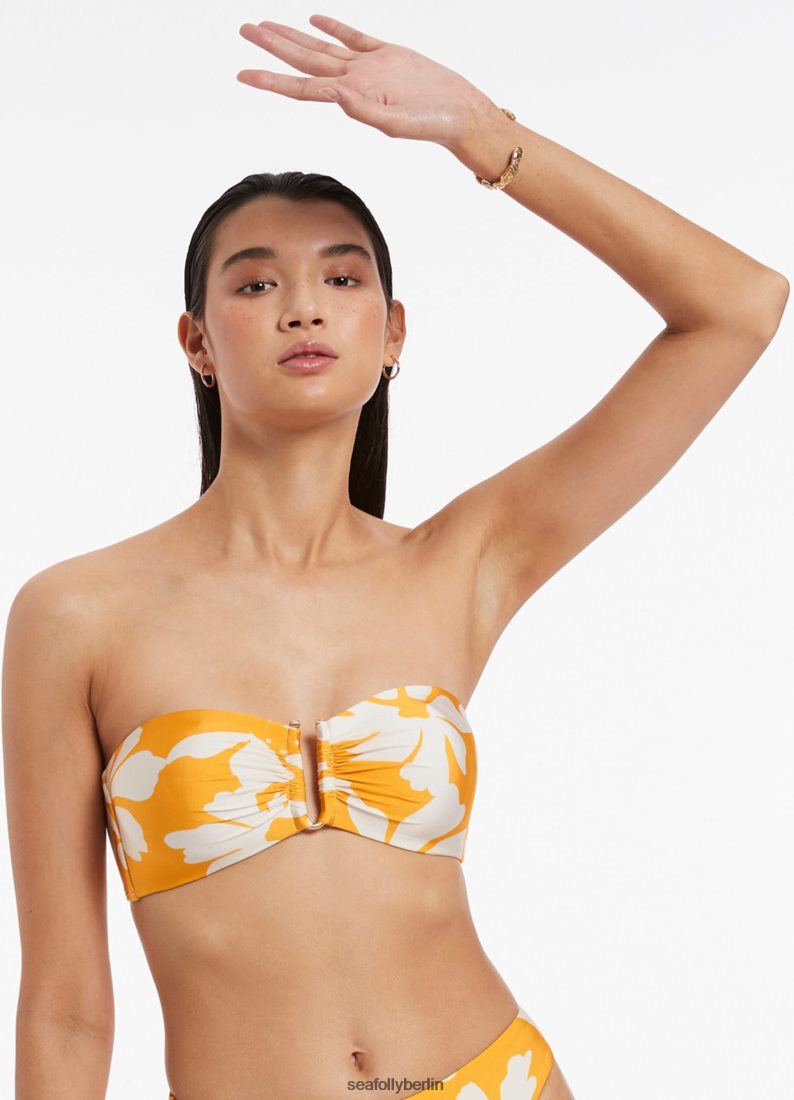 Badebekleidung Seafolly Emporio Bandeau-Oberteil Ringelblume Frauen 6RVZTV333
