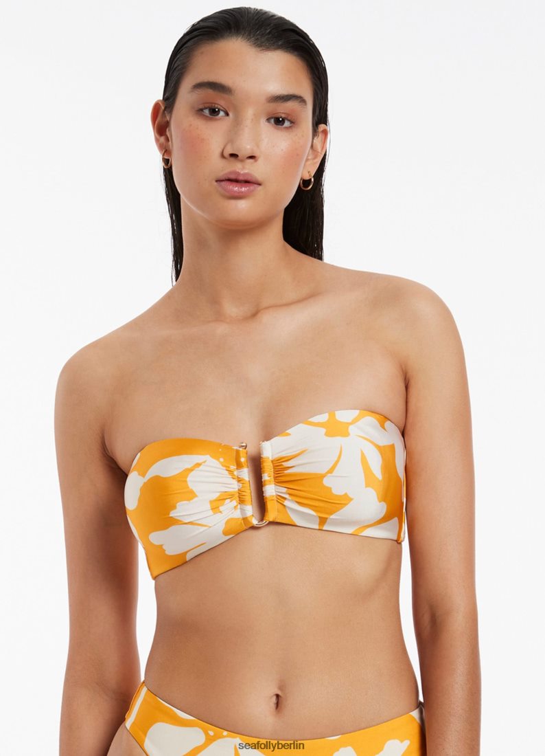 Badebekleidung Seafolly Emporio Bandeau-Oberteil Ringelblume Frauen 6RVZTV333