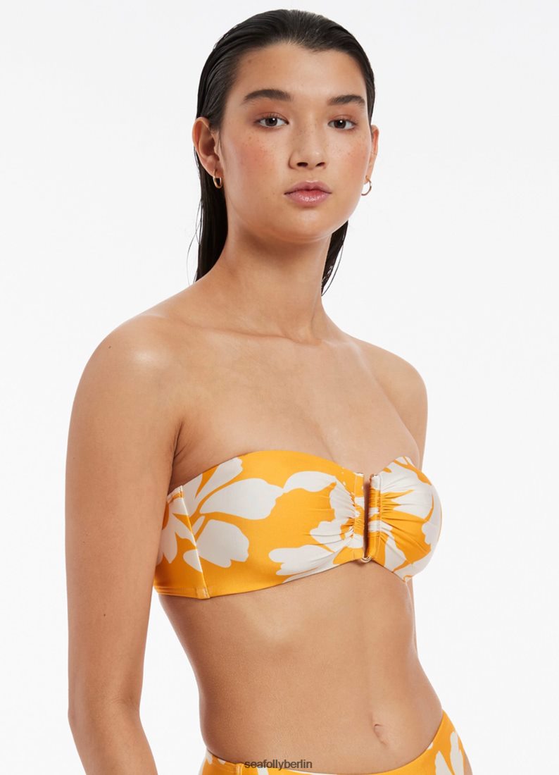 Badebekleidung Seafolly Emporio Bandeau-Oberteil Ringelblume Frauen 6RVZTV333