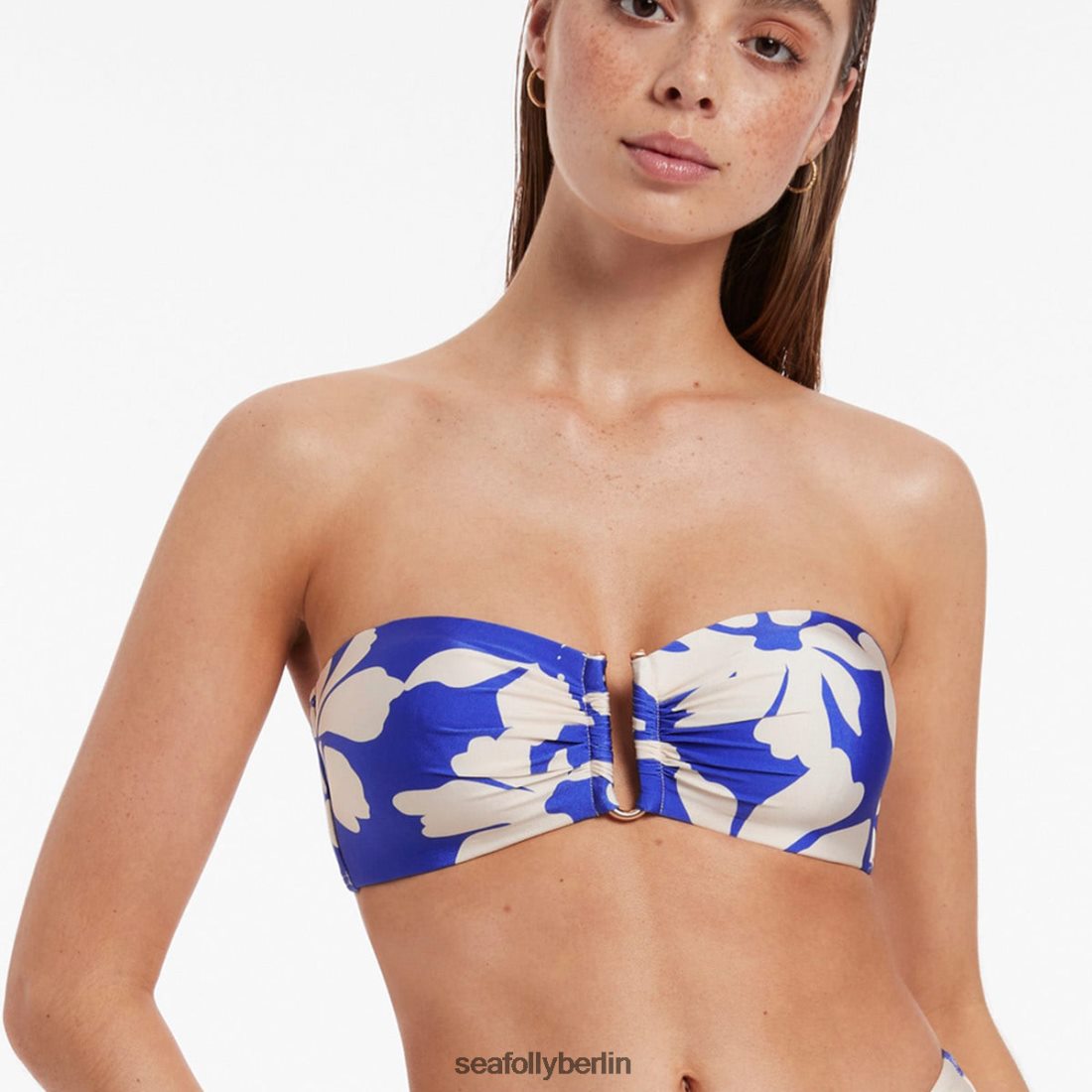 Badebekleidung Seafolly Emporio Bandeau-Oberteil Saphir Frauen 6RVZTV380