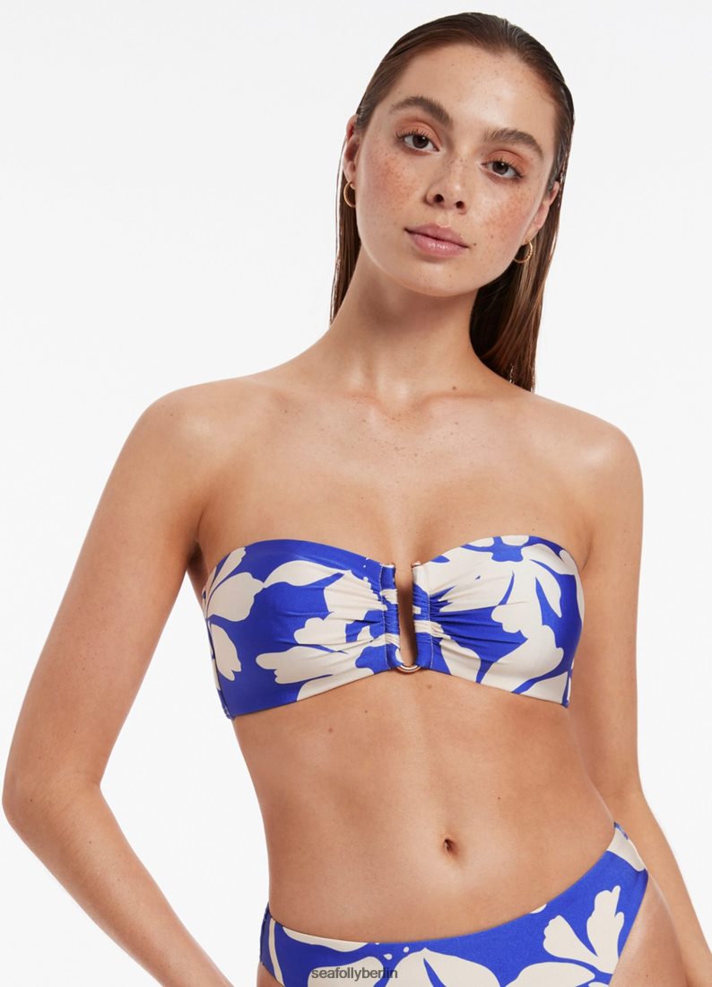 Badebekleidung Seafolly Emporio Bandeau-Oberteil Saphir Frauen 6RVZTV380