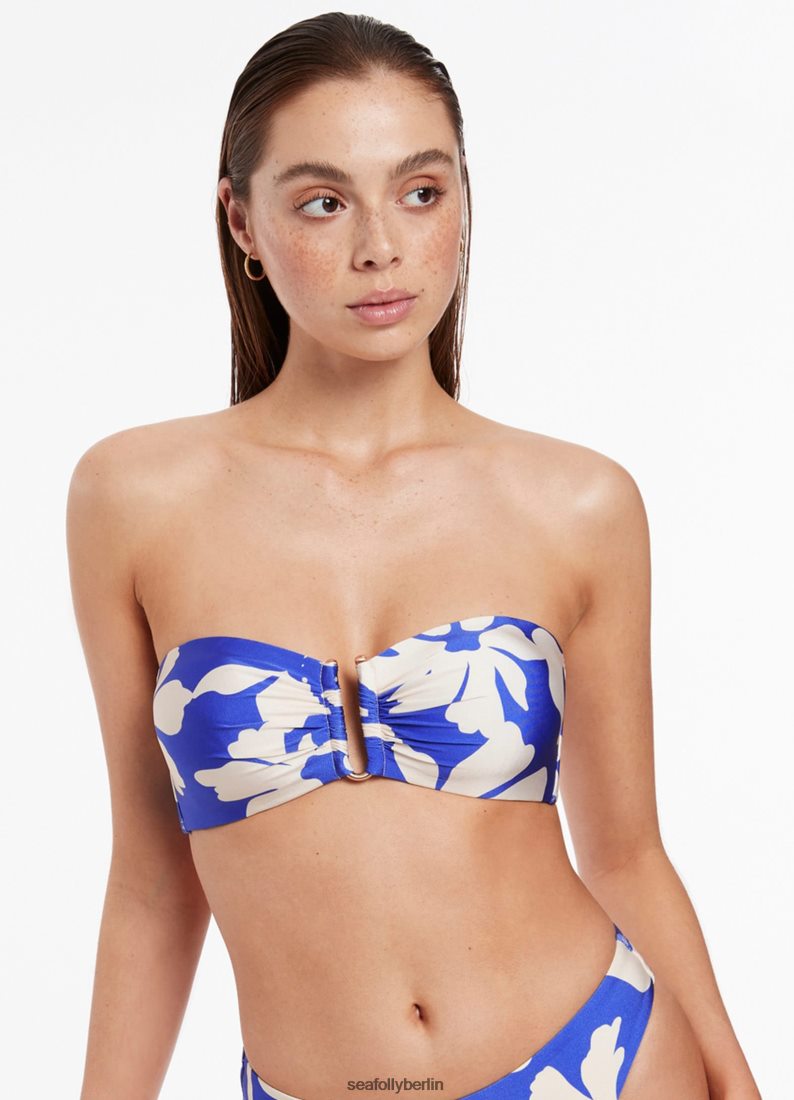 Badebekleidung Seafolly Emporio Bandeau-Oberteil Saphir Frauen 6RVZTV380