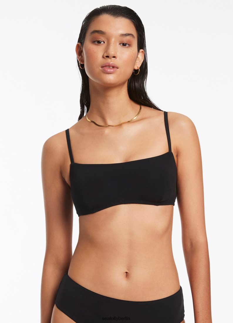 Badebekleidung Seafolly Jetset-Tanktop zum Überziehen Schwarz Frauen 6RVZTV298