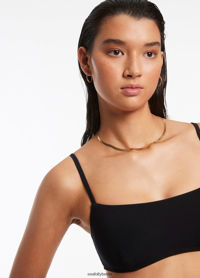 Badebekleidung Seafolly Jetset-Tanktop zum Überziehen Schwarz Frauen 6RVZTV298