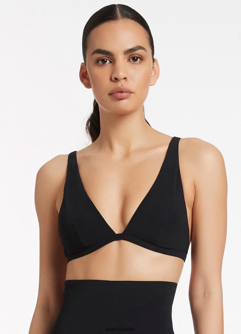 Badebekleidung Seafolly Jetset-Tri-Top Schwarz Frauen 6RVZTV293