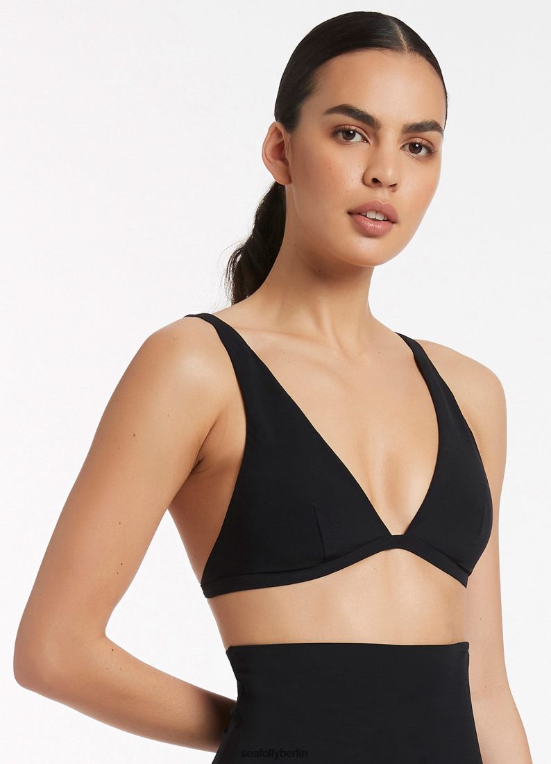 Badebekleidung Seafolly Jetset-Tri-Top Schwarz Frauen 6RVZTV293