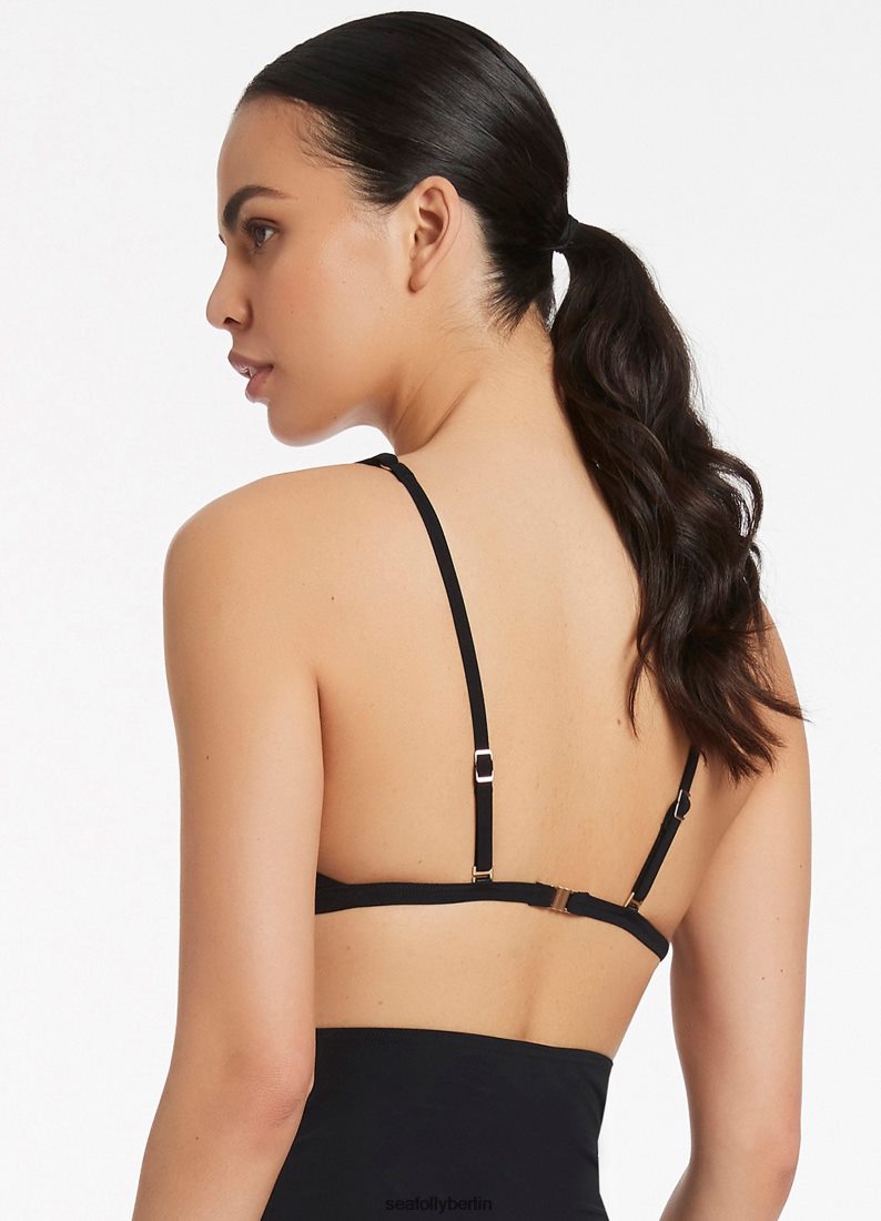 Badebekleidung Seafolly Jetset-Tri-Top Schwarz Frauen 6RVZTV293