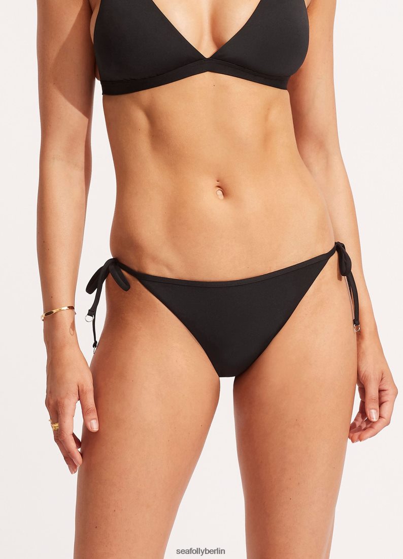Badebekleidung Seafolly Kollektive Hipster-Krawattenseite Schwarz Frauen 6RVZTV225