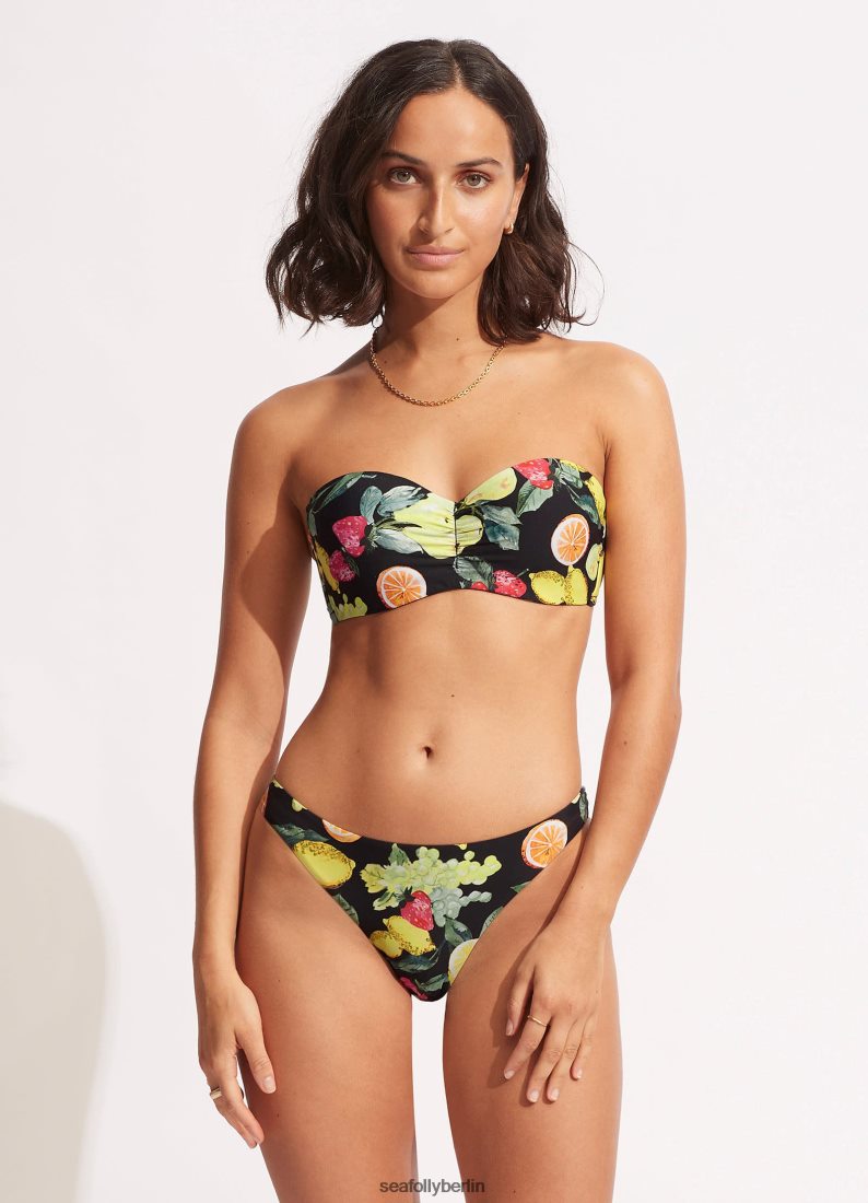 Badebekleidung Seafolly Lemoncello High Cut Rio Schwarz Frauen 6RVZTV584