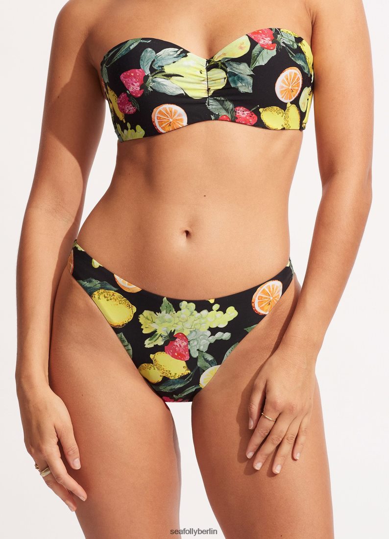 Badebekleidung Seafolly Lemoncello High Cut Rio Schwarz Frauen 6RVZTV584