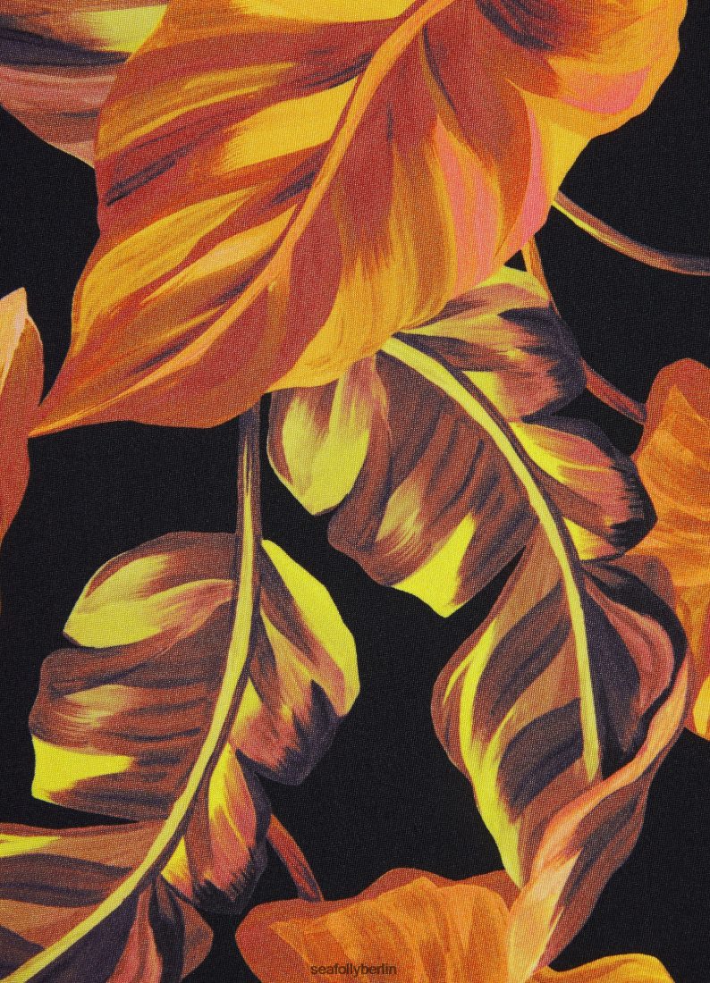 Badebekleidung Seafolly Palmas weiches Tri-Top Schwarz Frauen 6RVZTV622