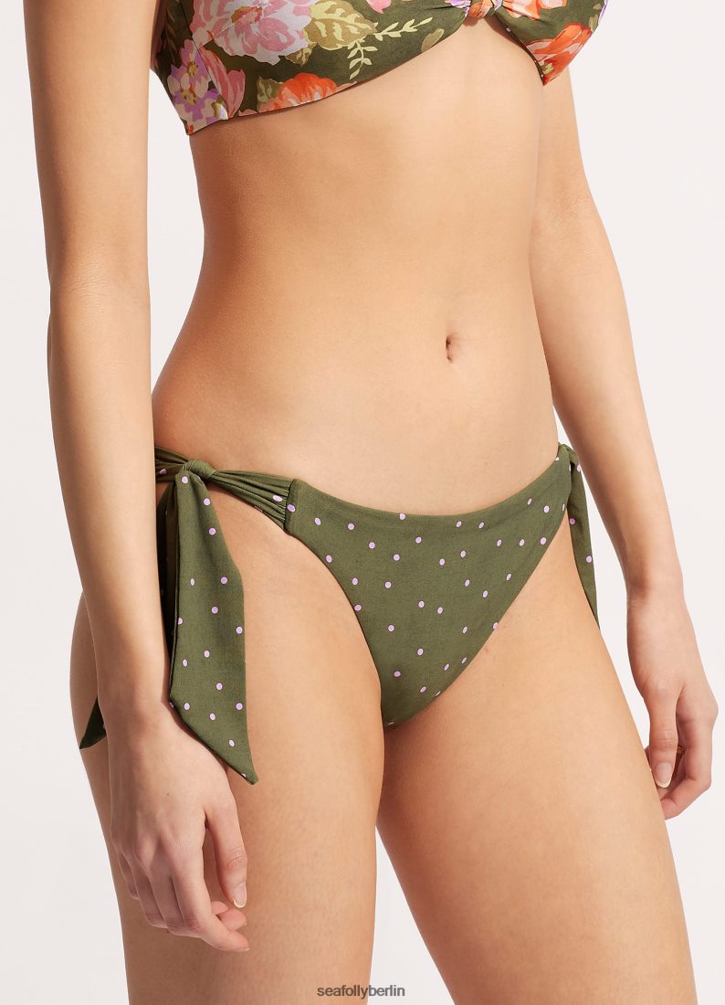 Badebekleidung Seafolly Paradiesgarten-Hipster-Krawatte Sideavocado-Spot Mode Frauen 6RVZTV598