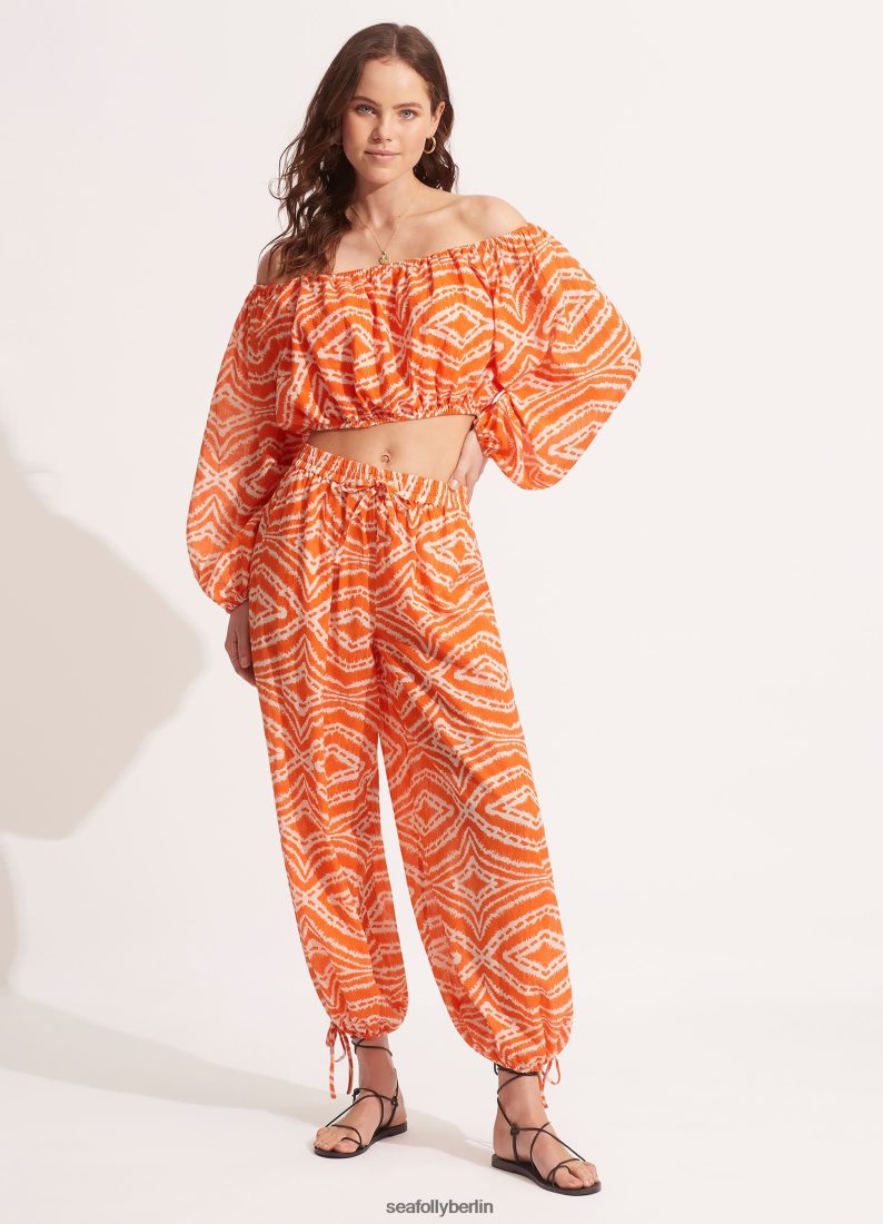 Badebekleidung Seafolly Sansibar Crop Top Mandarin Frauen 6RVZTV739