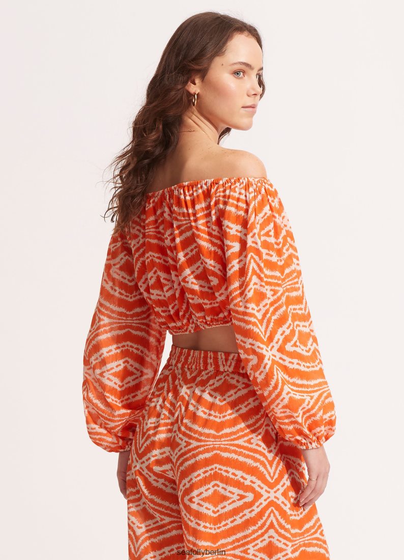 Badebekleidung Seafolly Sansibar Crop Top Mandarin Frauen 6RVZTV739